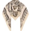 Printed Silk Maxi Square Cream Perla Paisley Online Printed Silk Maxi Square Cream Perla Paisley Online
