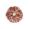 Printed Silk Scrunchie Pink Paisley Floral Online Printed Silk Scrunchie Pink Paisley Floral Online