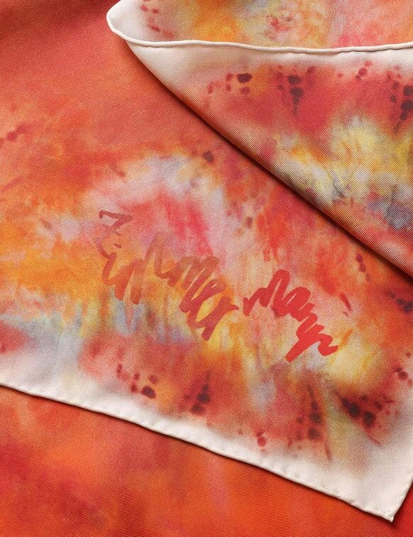 Printed Silk Square 55 Ruby Tie Dye Online Printed Silk Square 55 Ruby Tie Dye Online