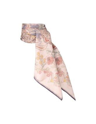 Printed Silk Square 70 Blue Floral Online