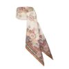 Printed Silk Square 70 Cream Pink Paisley Online
