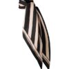 Printed Silk Square 90 Black Stripe Online