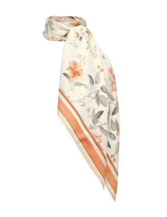 Printed Silk Square 90 Cream Songbird Online