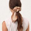 Printed Silk Tie Scrunchie Tapestry Multi Online