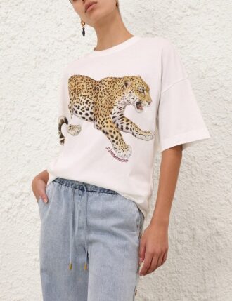 Printed Tee Leopard Online