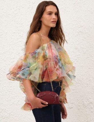 Rapture Clutch Burgundy Online