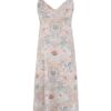 Rebellion Beaded Midi Dress Blue Floral Online Rebellion Beaded Midi Dress Blue Floral Online