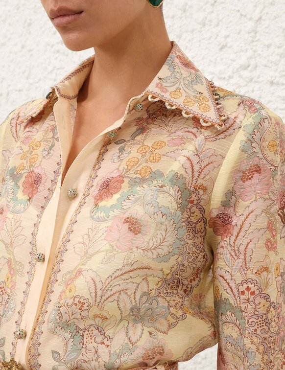 Rebellion Blouse Lemon Floral Online Rebellion Blouse Lemon Floral Online
