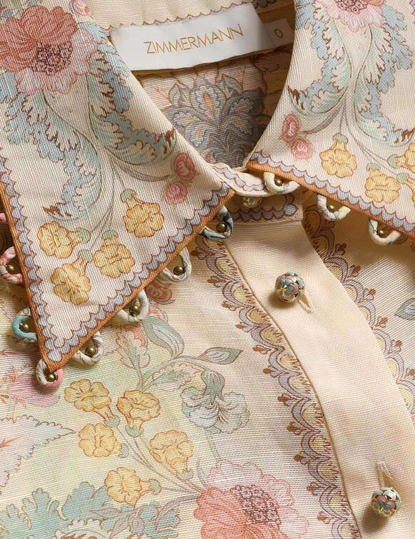 Rebellion Blouse Lemon Floral Online Rebellion Blouse Lemon Floral Online