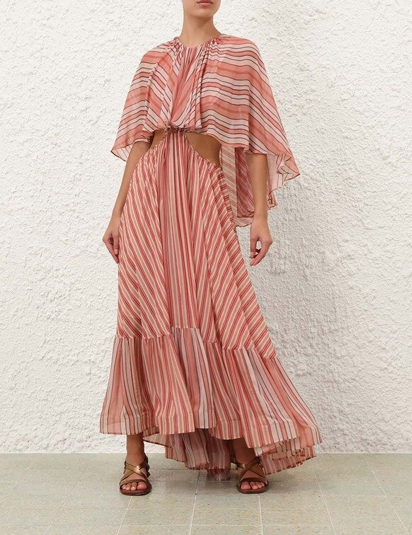 Rebellion Bohemian Maxi Dress Red Stripe Online Rebellion Bohemian Maxi Dress Red Stripe Online