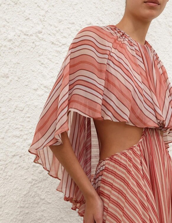 Rebellion Bohemian Maxi Dress Red Stripe Online Rebellion Bohemian Maxi Dress Red Stripe Online