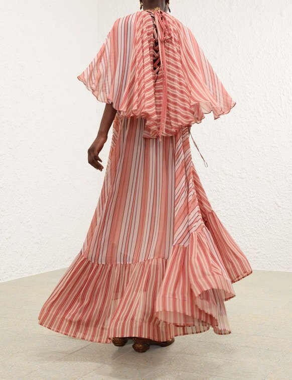 Rebellion Bohemian Maxi Dress Red Stripe Online Rebellion Bohemian Maxi Dress Red Stripe Online