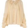 Rebellion Corded Blouse Cream Online
