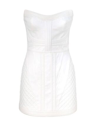 Rebellion Corded Corset Dress Ivory Online
