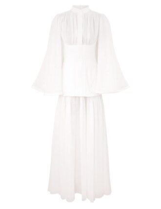 Rebellion Corded Gown Ivory Online