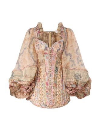 Rebellion Corded Mini Dress Spliced Floral Online