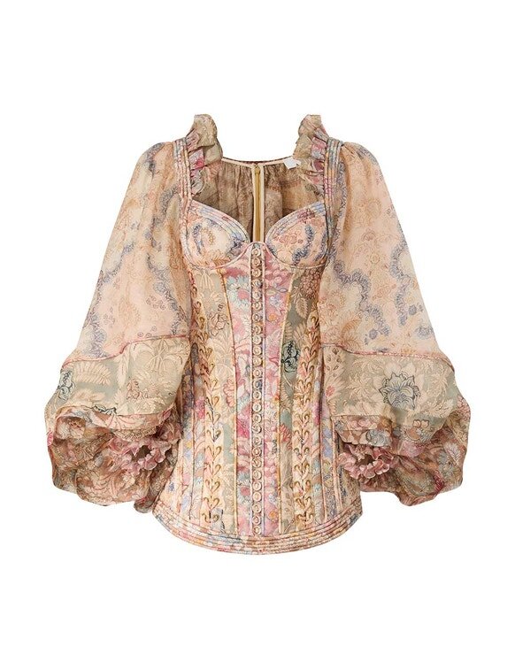 Rebellion Corded Mini Dress Spliced Floral Online Rebellion Corded Mini Dress Spliced Floral Online