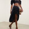 Rebellion Denim Midi Skirt Night Sky Online Rebellion Denim Midi Skirt Night Sky Online