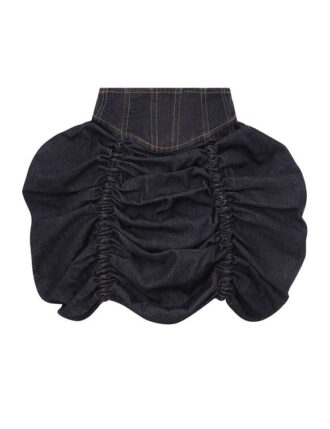 Rebellion Denim Mini Skirt Night Sky Online