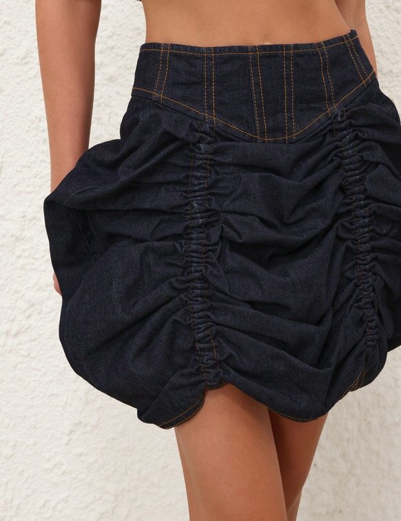 Rebellion Denim Mini Skirt Night Sky Online Rebellion Denim Mini Skirt Night Sky Online