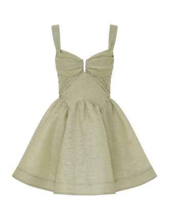 Rebellion Drape Mini Dress Palm Online