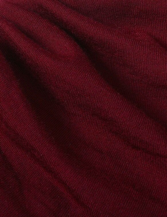 Rebellion Draped Merino Top Burgundy Online Rebellion Draped Merino Top Burgundy Online