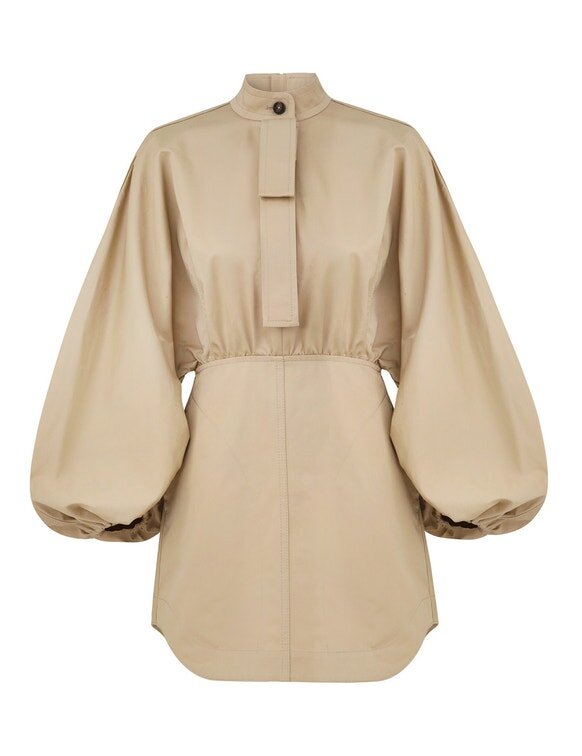 Rebellion Drawn Mini Dress Beige Online Rebellion Drawn Mini Dress Beige Online