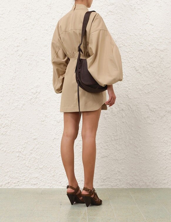 Rebellion Drawn Mini Dress Beige Online Rebellion Drawn Mini Dress Beige Online