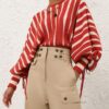 Rebellion Drawn Sweater Red/Cream Stripe Online Rebellion Drawn Sweater Red/Cream Stripe Online