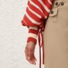 Rebellion Drawn Sweater Red/Cream Stripe Online Rebellion Drawn Sweater Red/Cream Stripe Online
