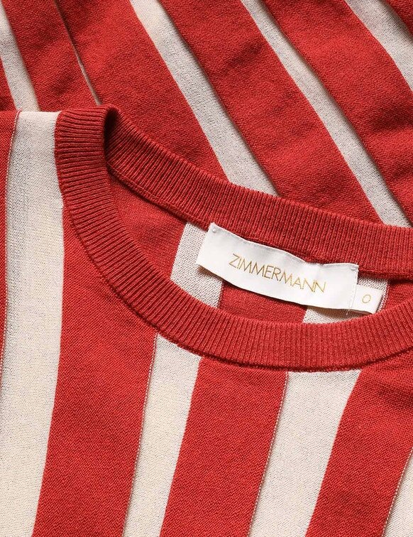 Rebellion Drawn Sweater Red/Cream Stripe Online Rebellion Drawn Sweater Red/Cream Stripe Online