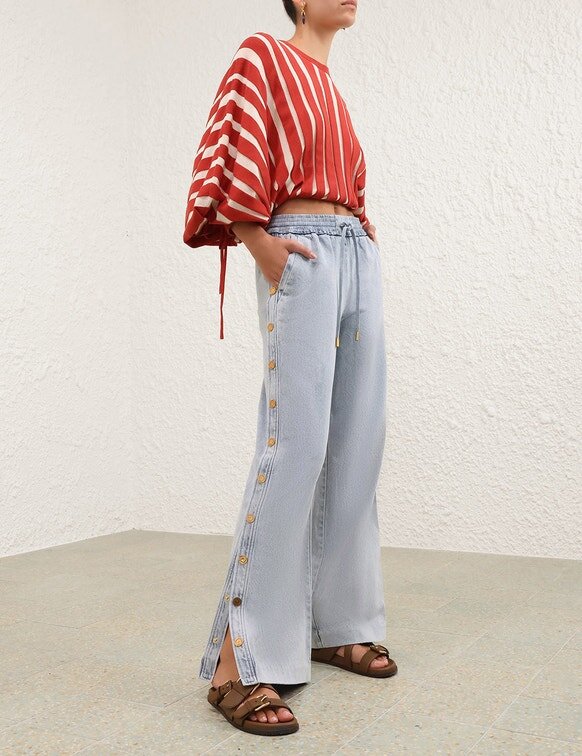 Rebellion Drawn Sweater Red/Cream Stripe Online Rebellion Drawn Sweater Red/Cream Stripe Online