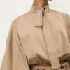 Rebellion Drawn Top Beige Online