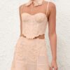 Rebellion Filigree Bodice Peach Online