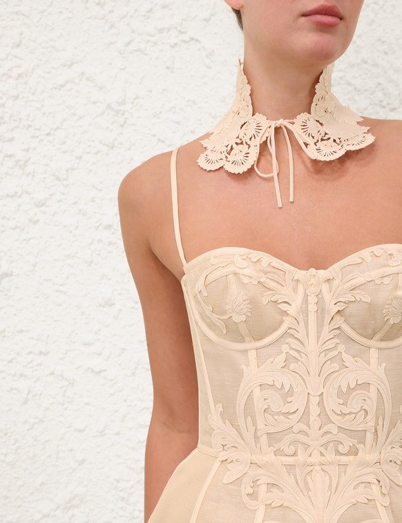 Rebellion Filigree Mini Dress Cream Online Rebellion Filigree Mini Dress Cream Online