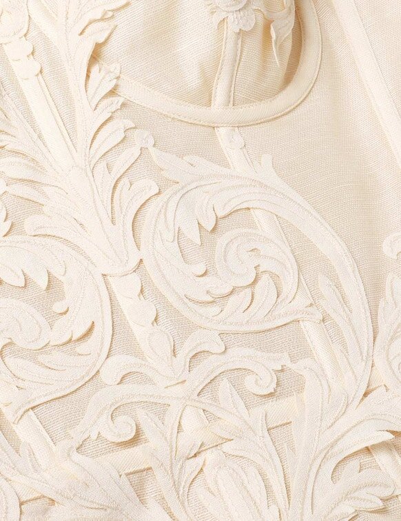 Rebellion Filigree Mini Dress Cream Online Rebellion Filigree Mini Dress Cream Online