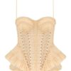 Rebellion Frayed Corset Cream Online Rebellion Frayed Corset Cream Online