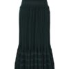 Rebellion Gathered Midi Skirt Teal Online