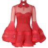Rebellion Lantern Mini Dress Red Online Rebellion Lantern Mini Dress Red Online