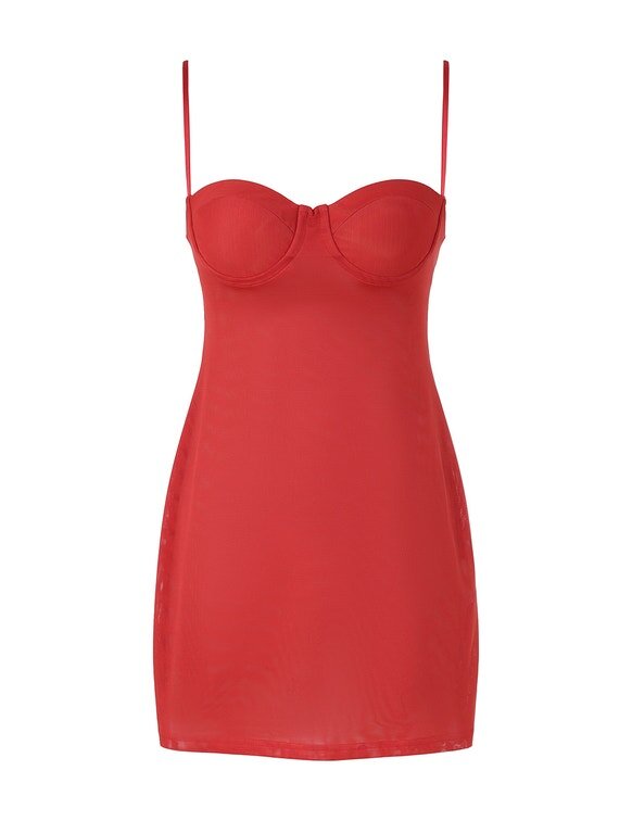 Rebellion Lantern Mini Dress Red Online Rebellion Lantern Mini Dress Red Online