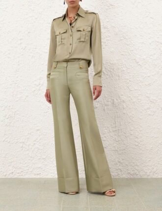 Rebellion Low-Rise Flare Pant Palm Online
