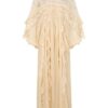 Rebellion Splice Billow Dress Cream Online
