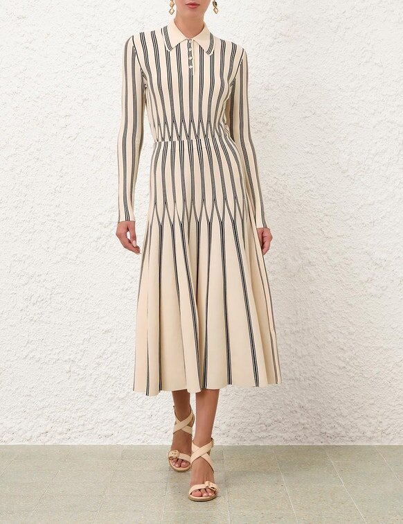 Rebellion Striped Midi Skirt Cream Stripe Online Rebellion Striped Midi Skirt Cream Stripe Online