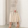 Rebellion Striped Midi Skirt Cream Stripe Online Rebellion Striped Midi Skirt Cream Stripe Online