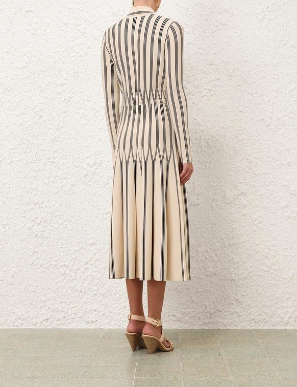 Rebellion Striped Midi Skirt Cream Stripe Online Rebellion Striped Midi Skirt Cream Stripe Online
