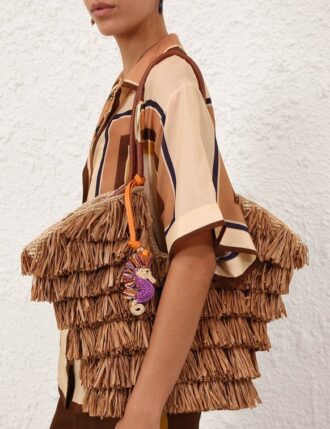 Seahorse Raffia Bag Charm Multico Online