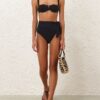Separates Wide Link Bikini Top Black Online