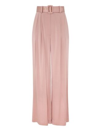 Silk Tuck Pant Dusty Rose Online