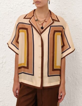 Stardust Short Sleeve Shirt Scarf Multi Online