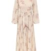 Sunray Long Sleeve Dress Cream Floral Online
